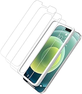 Teskyer Screen Protector Compatible with iPhone 13 Pro Max 6.7 Inch, HD Tempered Glass Film with Easy Installation Frame, Ultra-Clear, Anti-Scratch, 3 Pack