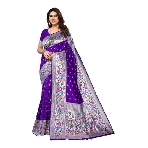 Partywear Saree For Women Designer jacquard Work With Unstitch Blouse