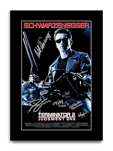 HWC Trading Terminator 2: Judgment Day Cadeaux imprimés affiche photo autographe signée pour les fans de cinéma (ID-003807) - A4 Impression Uniquement