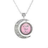 I Will Beat This You Will Beat This - Collar con colgante de cáncer de mama, aliento al cáncer, collar con cáncer de paliza