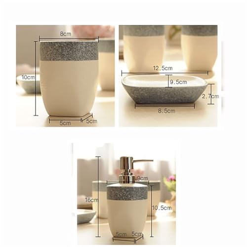 Accesorios de baño juego de 4 piezas para eliminar el desorden del lavabo familiar 4