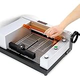 Elektrischer Papierschneider, robuste automatische Schneidemaschine für Karton, Leder, PVC – Kapazität 400 Blatt, 30 cm Schnittbreite, 40 mm Schnittstärke