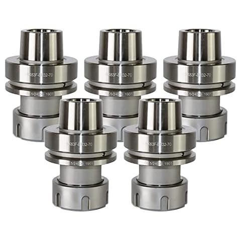 HSK63F ER32-70 Tool Holder Lathe Chuck CNC Machining Tools Lathe Collet Chuck (5PCS) Cover