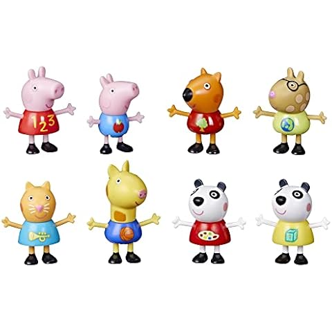 Peppa Pig 8er-Figurenpack, mit Peppa und Schorsch Wutz, Peggi Panda Cover