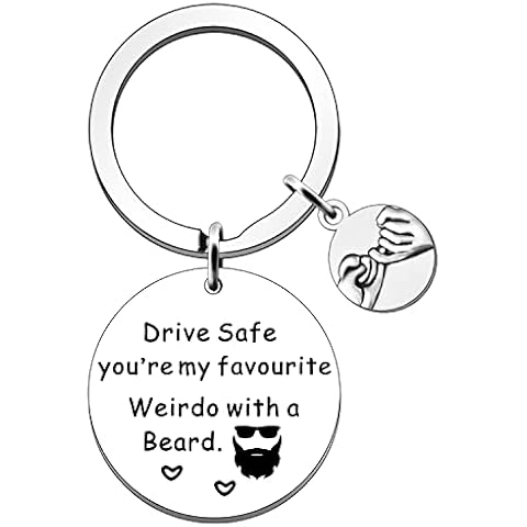 JETTOP Drive Safe Gifts for Man Boyfriend Keyring- Birthday Gifts for Him Boyfriend Husband Valentine’s Day Anniversary Present Cover
