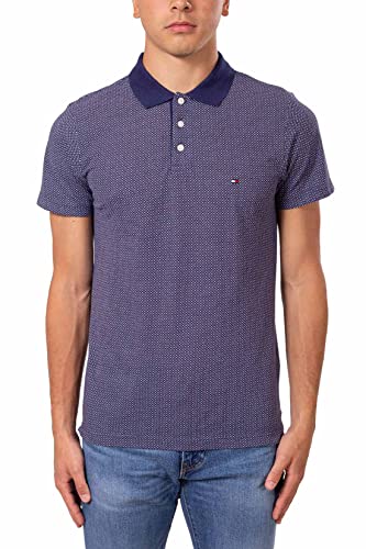 Polo Tommy Hilfiger homme slim micro-imprimé XM0XM01962