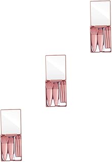 FRCOLOR 15 Peças Pincel De Maquiagem Com Espelho Kit De Aerógrafo De Maquiagem Aplicadores De Sombra Kit De Cosmetologia Pincel Cosmético Com Espelho Pincéis De Maquiagem Tamanho De