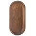 Bamber Wood Serving Tray, Whole-piece Black Walnut Made, Oval, 12.6 x 5.9 Inches