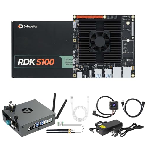 Image of Yahboom RDK S100 AI Development Board Kit 80TOPS,with USB Camera,64GB Emmc, Network Wireless Card,Protective Case,HDMI Cable,for Mechanical Engineers Develop