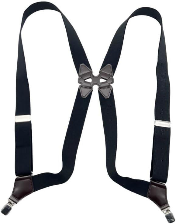 British Retro Suspender Clips for Men's Side Clips Back-mounted Suspenders