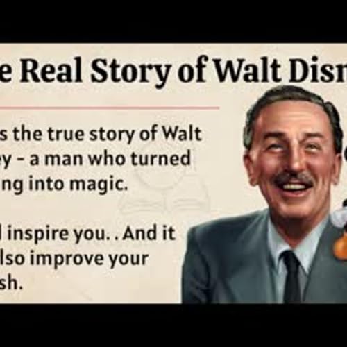 Walt Disney Success Story Learn English Through Story Level 2 Improve Your English ✅️