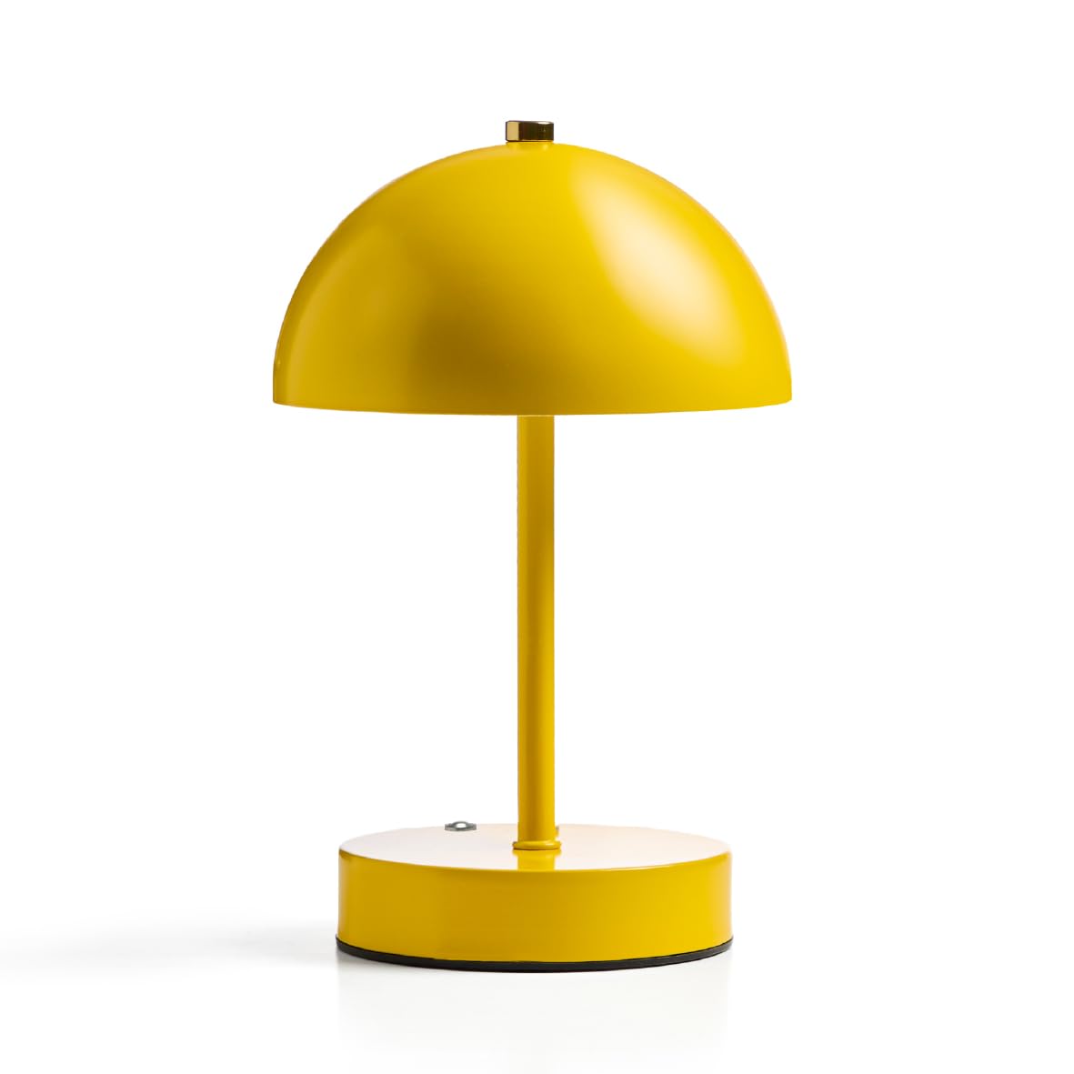 Global Gizmos 48089 Rechargeable Led Mushroom Table Lamp - Yellow