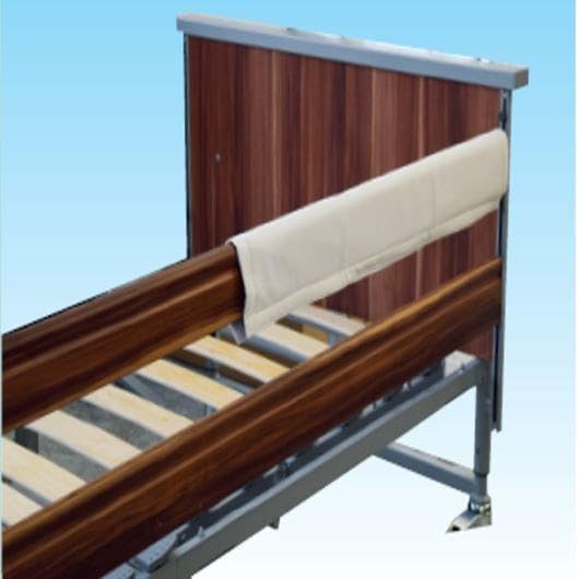 Comfort & Care Apparel Hospital Bed Side Rail Protectors, Bed Rail Protectors for Elderly Patients, Prevents Injuries, Easy to Clean Rexine with Foam Core, zapięcie na rzepy, 179 x 75,5 x 0,65 c