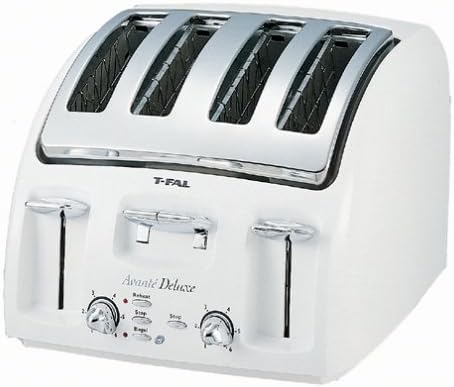 T-fal 5327100A Avante Deluxe Chrome Accents 4-Slice Toaster : Amazon.sg ...