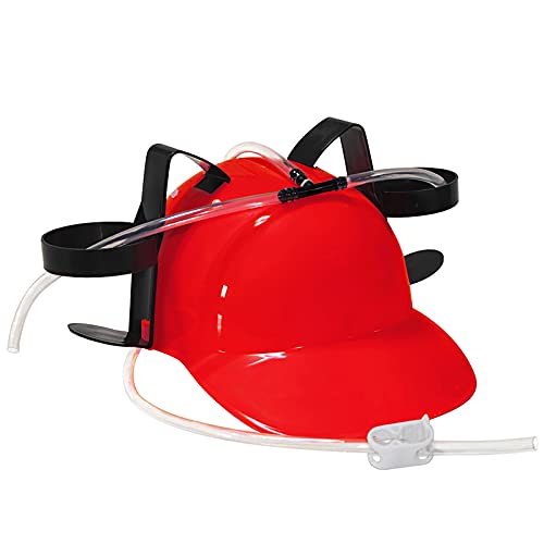 🥇 Best Beer and Soda Drinking Helmet Hat With Straws