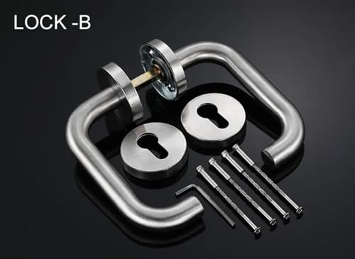 Poignée de porte fendue en acier inoxydable 304 brossé modèle LOCK B