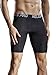 NELEUS Men's 3 Pack Sport Running Compression Shorts,6012,Black,Red Stripe,Green Stripe,US M,EU L