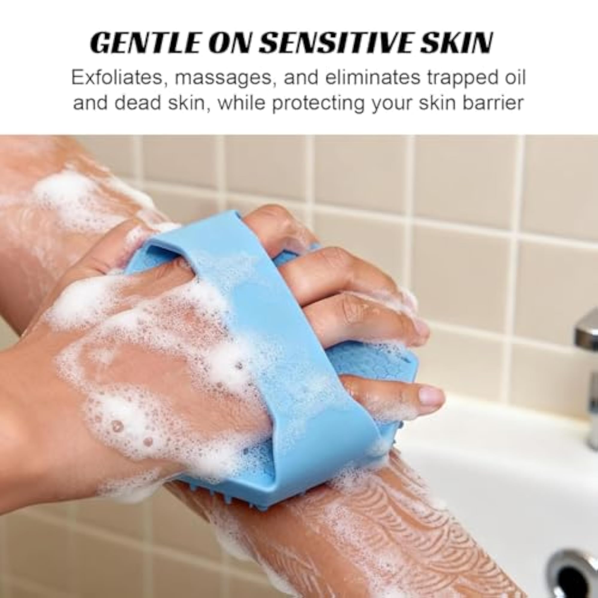 Silicone Body Scrubber Loofah, Nourishing Cleansing Gift