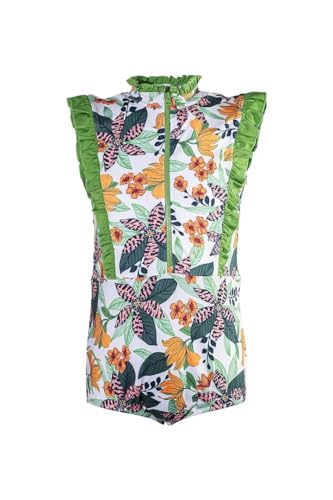 Coolibar UPF 50+ Kid's Angelfish Ruffle Swimsuit - Sun Protective