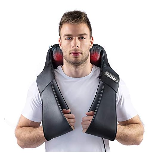Appareil de Massage Shiatsu 1 Donnerberg Masseur Cervical Klopfy/Appareil de Massage Shiatsu et Tapotement/Relaxation Complète/Soulagement des Douleurs Musculaires/Avec la Fonction Chauffante qui Détend les Muscles Contractés