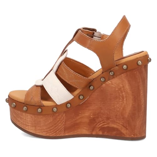 Dingo Womens Cosmo Studded Mid Heel 2-3" - Brown3