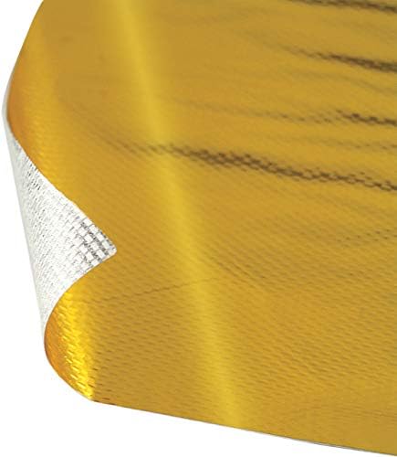 Design Engineering, Inc. 10392 Reflect-A-Gold High-Temperature, Heat-Reflective, Adhesive-Backed Sheet, 12" x 24" Sheet