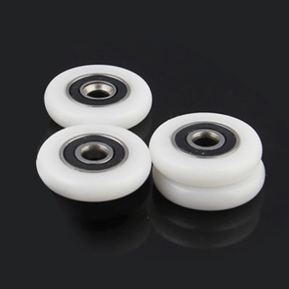 Wymiana kółek w drzwiach prysznicowych, 10 szt. 23 mm/25 mm/27 mm rolki do drzwi szafek łazienkowych, akcesoria kabin prysznicowych, łożysko rolkowe(25mm)