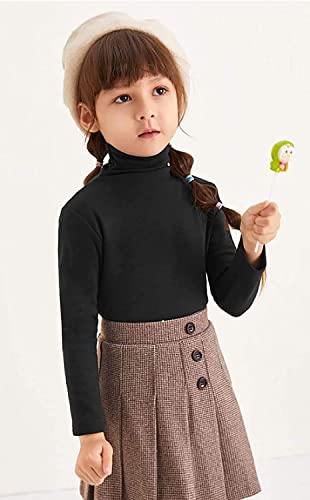 Image of CHACKO Boy's|Girl's Winter Woollen Full Sleeve High Neck Sweater|Skeevy Pack of 01(Black)