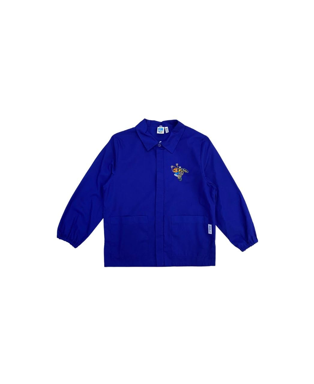Siggi Group Grembiule Blu Con Zip Per Bambino - Casacca Per Scuola Elementare, Ragazzo 7 Anni - Mod. 33CS1775