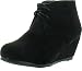 Anna Fashion Faux Suede Lace up Girls High Heels Kids Ankle Boots