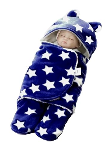 Image of BRANDONN Baby Blanket Newborn Gift Pack of Swaddle Wrapper, 0-9 Months, Length 68 cm x Width 68 cm