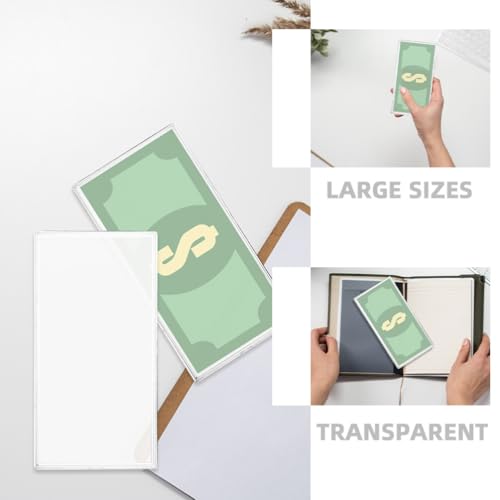 Estuche plástico para billetes 8 piezas transparente miniatura 2