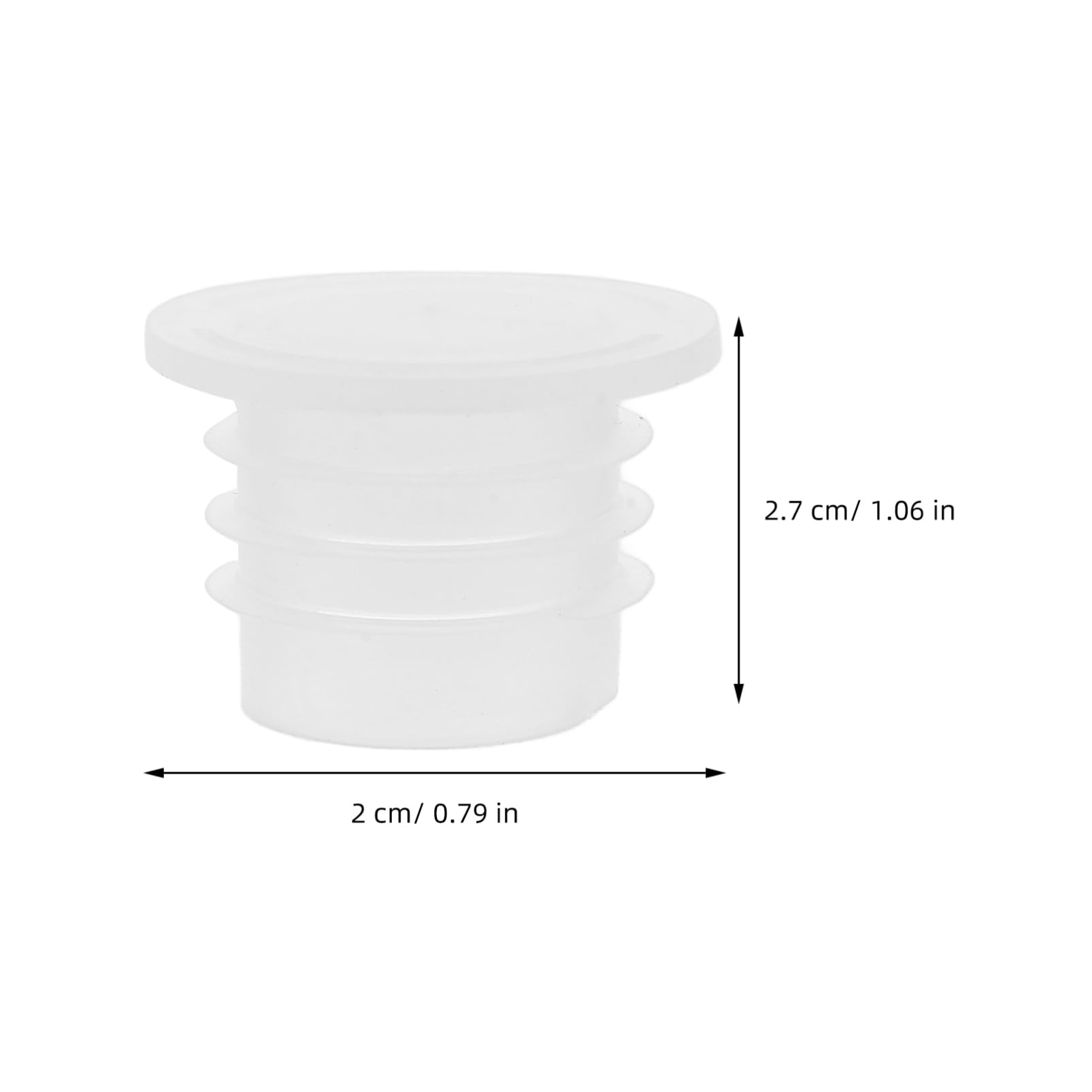 Unomor 100pcs Plastic Pipe Plug Salt Shaker Plug Plugs for Bottom Bottle Stoppers Stoppers Plugs Clear Plastic Stopper Salt Shaker Stopper Plug White