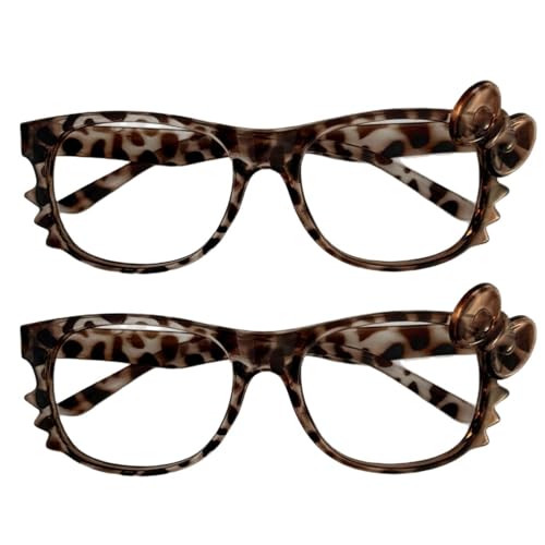 Image of Nievajio 2 Pieces Glasses y2k for Women, Cheetah Print Glasses, Retro Trendy Womens Oversized Shades Cool Y2K Fashion Sun Glasses