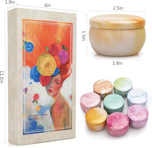 Yinuo Candle Candles Gifts for Women,8 Pack Candles for Home Scented Aromatherapy Stress Relief Soy Wax Candles for Bath Yoga Women Birthday Gifts