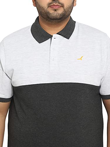 Image of AMERICAN CREW Polo Collar T-Shirt for Plus Size Men