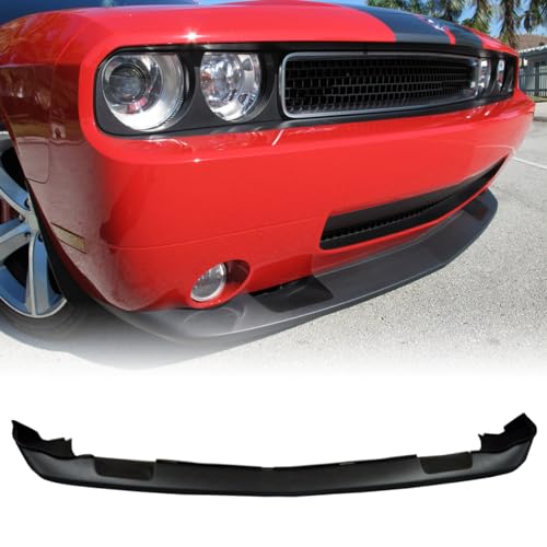 Magicdrift BLF-DGCL09SRT_MT Front Bumper Lip Chin Spoiler, Compatible With 2008-2010 Dodge Challenger, Srt8 Style Flexible Polyurethane(Pu) Front Lower Splitter Protector cover