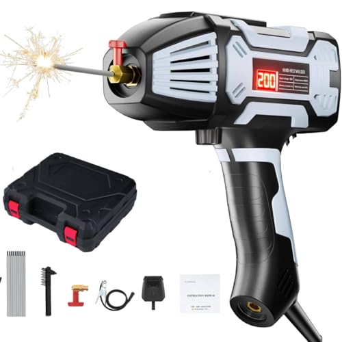 Candeon Saldatrice portatile per elettrodi a mano, saldatrice ad arco, 220V/3000W, saldatrice portatile Arc con inverter IGBT, corrente di uscita 20–200A