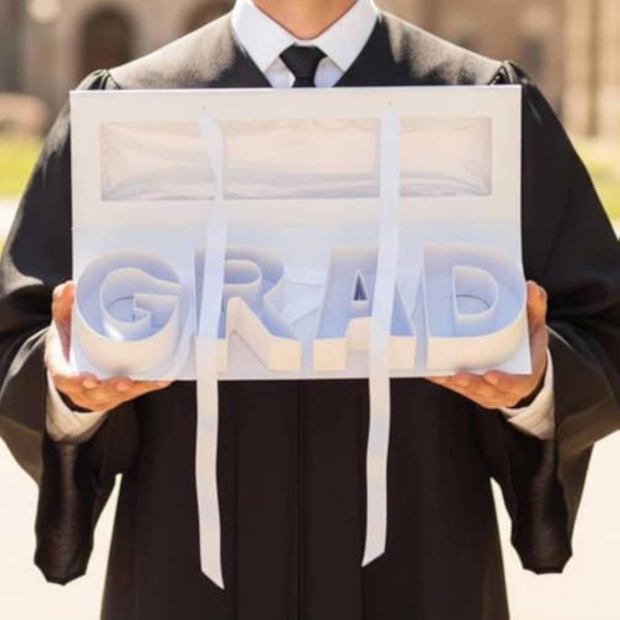 Grad Letter Gift Box, Black
