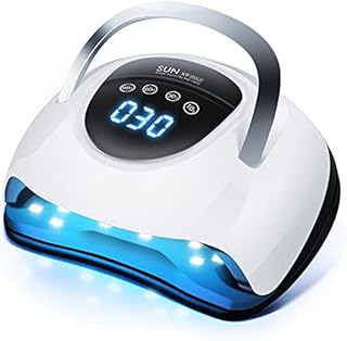 220W UV LED Nail Lamp UV Light Nail Dryer for Nails Gel Polish with 57 Lamp Beads 4 Timer Setting & LCD Touch Display Screen, Auto Sensor, Professional Nail Light UV Nail Lamp for Gel Nails