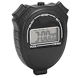 Reloj deportivo de mano: el cronómetro tiene un diseño ergonómico, se sentirá cómodo y flexible, cuando presione el botón, puede sentir que es a prueba de golpes.