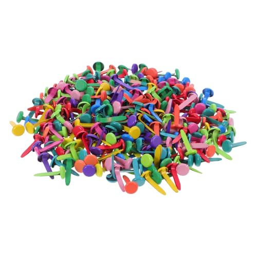 GLEAVI Brad Fasteners for Crafts 350pcs Small Brads Paper Fasteners Iron Versatile Use for Kindergarten
