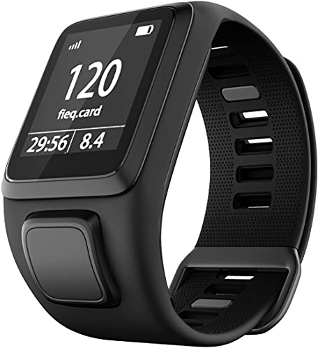 Gransho compatible with Tomtom Spark Watch Band, Premium Soft Silicone Replacement Wristbands with Secure Clasp NO231125 (Black)