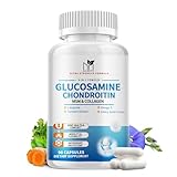MABEFY Glucosamine Chondroitin Capsules 1500mg with MSM, Collagen, Turmeric - Joint Support Supplement for Men & Women, Joint Health Antioxidant Support, 90 Capsules