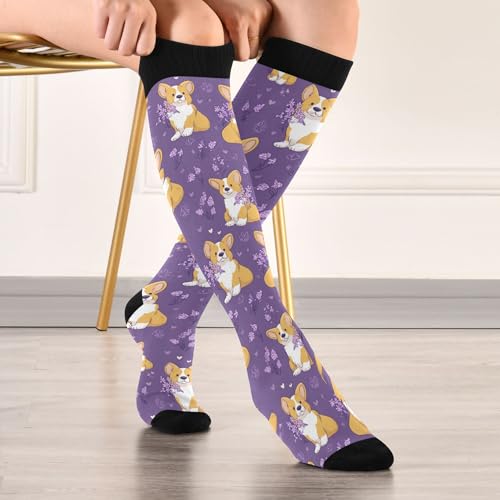 Image of Fisyme Socks for Women Men, Warm Comfort Athletic Crew Running Hiking Cycling Compression Socks