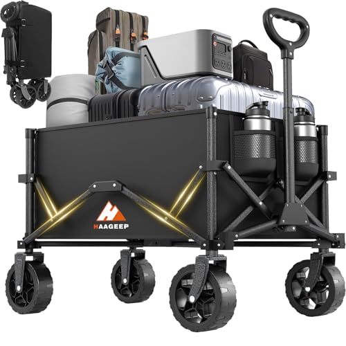 Foldable Collapsible Utility Wagon with Wheels