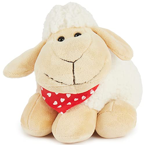 Bieco Plüsch Schaf Polly | Größe ca. 23 cm | Kuscheltier Baby | Baby Einschlafhilfe | Kuscheltier Schaf