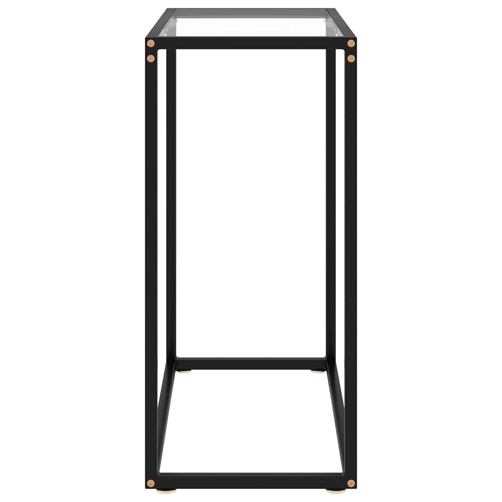 vidaXL Tavolo Consolle Trasparente 60x35x75 cm in Vetro Temperato
