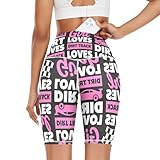 KLL Just A Girl Who Loves Dirt Track Racing Legging Yoga Pants for Women Sports Booty Leggings X-Small