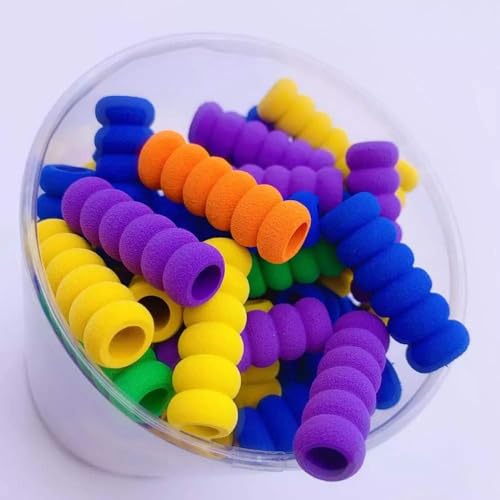 Juroicessry 10Pcs multicolor Soft Foam Pencil Grips, Pen Grippers for Diamond Painting Pens Drill Pen, Pencil Cushion for Drawing Writing Kids Toddlers Adults Arthritis Drawing Pens